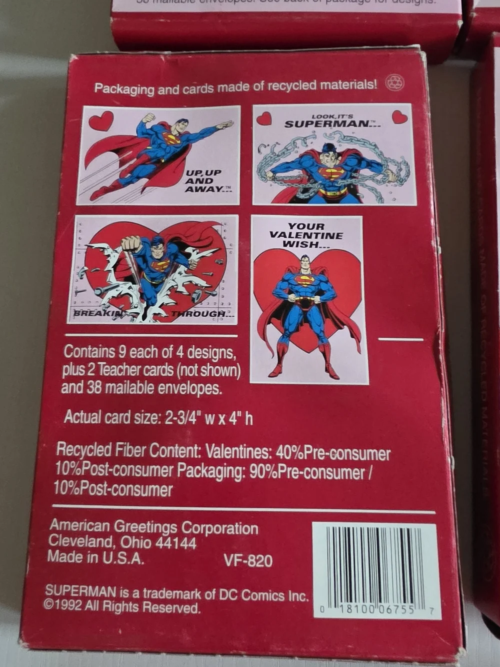 American Greetings pack superman